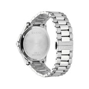 Gucci G Timeless Quartz Brown Dial Silver Steel Strap Watch for Men - YA126317