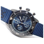 Breitling Superocean Heritage Chronograph 44 Outerknown Blue Dial Blue NATO Strap Watch for Men - M133132A1C1W1
