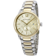 Burberry The Classic Gold Dial Two Tone Steel Strap Watch for Men - BU10011