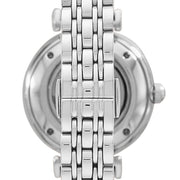 Emporio Armani Meccanico Gianni T-Bar Automatic Silver Dial Silver Steel Strap Watch For Women - AR60022
