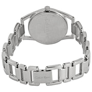 Calvin Klein Dainty Silver Dial Silver Steel Strap Watch for Women - K7L23146