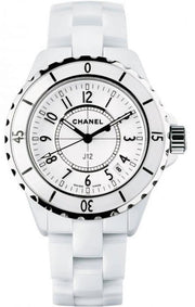 Chanel J12 Ceramic White Dial White Steel Strap Watch for Women - J12 H0968