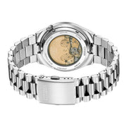 Citizen Tsuyosa Automatic Salmon Orange Dial Silver Steel Strap Watch For Men - NJ0159-86Z