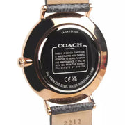 Coach Charles Black Dial Brown Leather Strap Watch for Women - 14602156