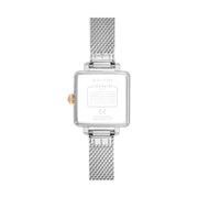 Coach Cass White Dial Silver Mesh Bracelet Watch for Women - 14503697