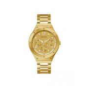 Guess Scope Gold Dial Gold Steel Strap Watch for Men - GW0454G2