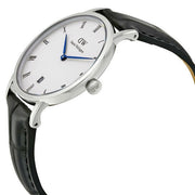 Daniel Wellington Dapper Reading Quartz White Dial Black Leather Strap Watch For Women - DW00100117
