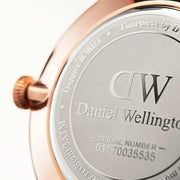 Daniel Wellington Classic Sheffield White Dial Black Leather Strap Watch For Men - DW00100084