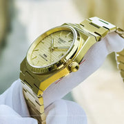 Tissot PRX Powermatic 80 Gold Dial Gold Steel Strap Watch for Men - T137.207.33.021.00