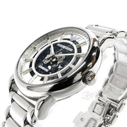 Emporio Armani Meccanico Automatic Silver Dial Silver Steel Strap Watch for Men - AR60006