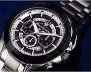 Maserati Traguardo Chronograph Black Dial Silver Steel Strap Watch For Men - R8873612059