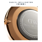 Daniel Wellington Classic Sheffield Black Dial Black Leather Strap Watch For Men - DW00100127