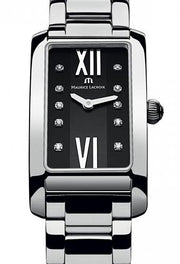 Maurice Lacroix Fiaba Black Dial Silver Steel Strap Watch for Women - FA2164-SS002-350