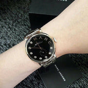 Marc Jacobs Blade Black Dial Silver Steel Strap Watch for Women - MBM8672