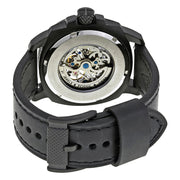 Fossil Modern Machine Automatic Skeleton Grey Dial Black Steel Strap Watch for Men - ME3134