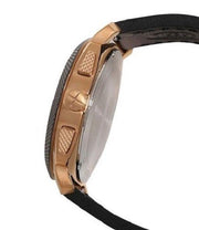 Fossil Machine Chronograph Black Dial Black Leather Strap Watch for Men - FS5120