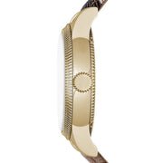 Burberry Utilitarian White Dial Multicolor Leather Strap Watch for Women - BU7853