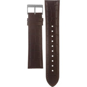 Hugo Boss Slim Chronograph White Dial Brown Leather Strap Watch For Men - 1513263