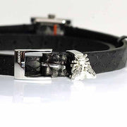 Gucci G-Frame Black Dial Black Leather Strap Watch For Women - YA128526