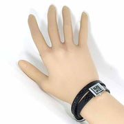 Gucci G-Frame Black Dial Black Leather Strap Watch For Women - YA128526