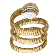 Just Cavalli Enchanting Mother of Pearl Dial Gold Steel Strap Watch for Women - JC1L302M0025