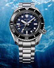 Seiko Prospex Diver Scuba Automatic Blue Dial Silver Steel Strap Watch for Men - SBEJ021