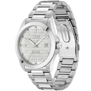 Hugo Boss Strike Silver Dial Silver Steel Strap Watch for Men - 1514176
