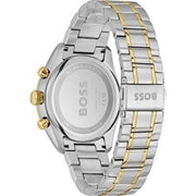 Hugo Boss Grand Prix Chronograph Green Dial Two Tone Steel Strap Watch for Men - 1514227