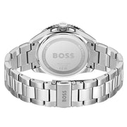 Hugo Boss Runner 3H Black Dial Silver Steel Strap Watch for Men - 1514210