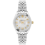 Versace Hellenyium Quartz Silver Dial Silver Steel Strap Watch for Women - VE2S00322
