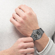 Hugo Boss Candor Grey Dial Grey Steel Strap Watch for Men - 1514078