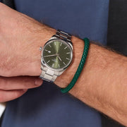 Tissot PR 100 Green Dial Silver Steel Strap Watch for Men - T150.410.11.091.00
