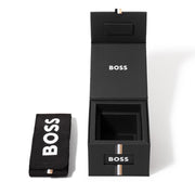 Hugo Boss Candor Black Dial Gold Steel Strap Watch for Men - 1514077