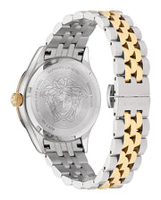 Versace Hellenyium Quartz Blue Dial Two Tone Steel Strap Watch for Women - VE2S00522