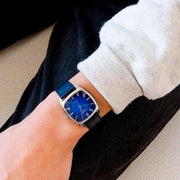 Tissot Stylist Quartz Blue Dial Blue Leather Strap Watch for Men - T159.909.16.043.00
