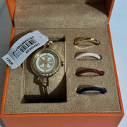 Tory Burch Riva Gold Dial Gold Steel Strap Watch for Women - TBW4029