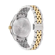Versace Hellenyium Quartz Blue Dial Two Tone Steel Strap Watch for Women - VE2S00522