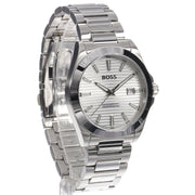 Hugo Boss Strike Silver Dial Silver Steel Strap Watch for Men - 1514176