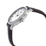Tissot T Classic Dream Quartz White Dial Brown Leather Strap Watch for Men - T129.410.16.013.00