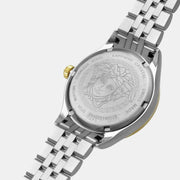 Versace Hellenyium Quartz Blue Dial Two Tone Steel Strap Watch for Women - VE2S00522