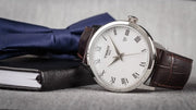 Tissot T Classic Dream Quartz White Dial Brown Leather Strap Watch for Men - T129.410.16.013.00