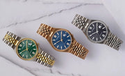 Citizen Tsuyosa 60 Automatic Green Dial Two Tone Steel Strap Watch for Men - NK0024-54X