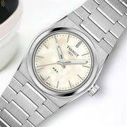 Tissot PRX Quartz Mother of Pearl Dial Silver Steel Strap Watch for Women - T137.010.11.111.00