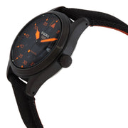 Seiko 5 Sports Flieger Pilot Automatic Black Dial Black Nylon Strap Watch for Men - SRPH33K1