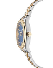 Versace Hellenyium Quartz Blue Dial Two Tone Steel Strap Watch for Women - VE2S00522