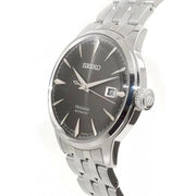 Seiko Presage Cocktail Time Automatic Black Dial Silver Steel Strap Watch for Men - SRPE17J1