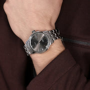 Seiko Presage Cocktail Time Automatic Black Dial Silver Steel Strap Watch for Men - SRPE17J1
