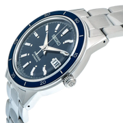 Seiko Presage Style60's Automatic Blue Dial Silver Steel Strap Watch for Men - SRPG05J1