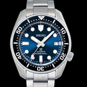 Seiko Prospex Marinemaster Automatic Scuba Divers Blue Dial Silver Steel Strap Watch for Men - SPB187J1