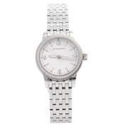 Burberry Utilitarian White Dial Silver Steel Strap Watch for Women - BU7856
